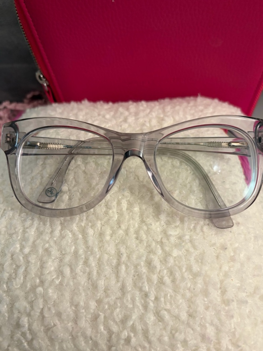 Clear Transparent Women's prescription Eyeglass frames
